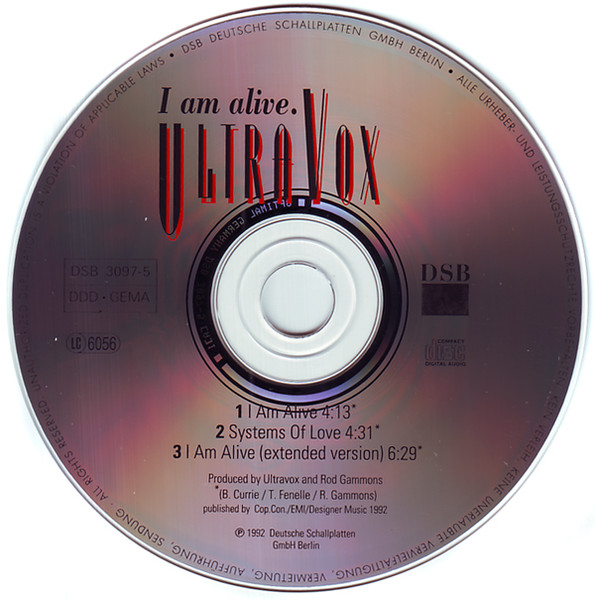 I Am Alive - ULTRAVOX (CD)