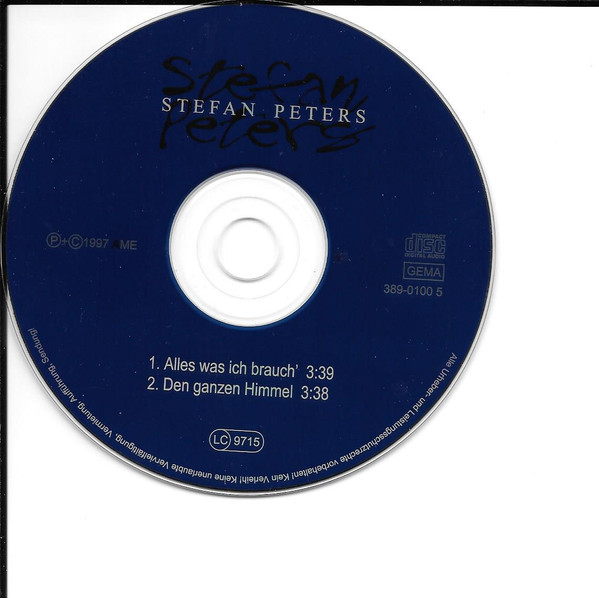 Alles Was Ich Brauch' - PETERS, STEFAN (CD)