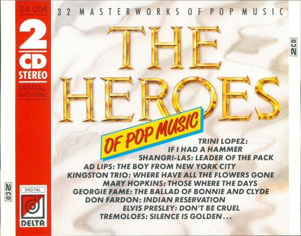 The Heroes Of Pop Music - 32 Masterworks Of Pop Music - DIVERSE (CD)