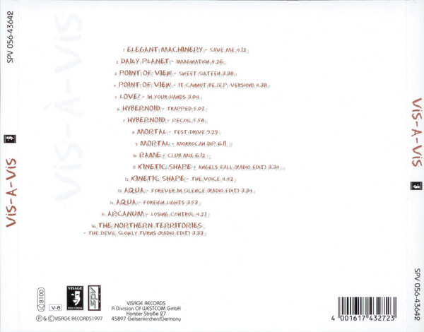 Vis-Á-Vis, Modern Electro Pop - DIVERSE (CD)