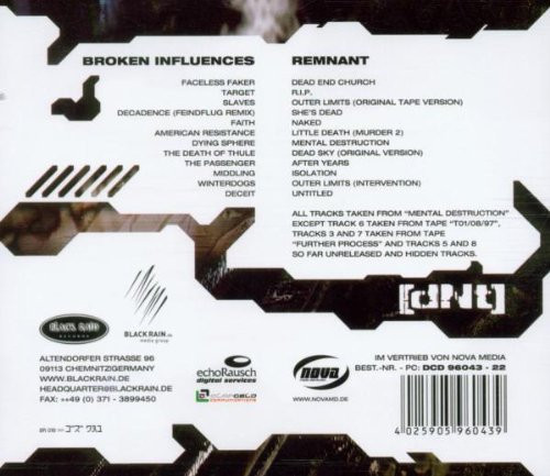 Broken Influences / Remnant - DAVANTAGE (CD)
