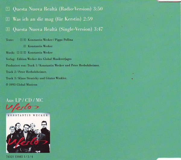 Questa Nuova Realtà - WECKER, KONSTANTIN/ POLLINA, PIPPO (CD)